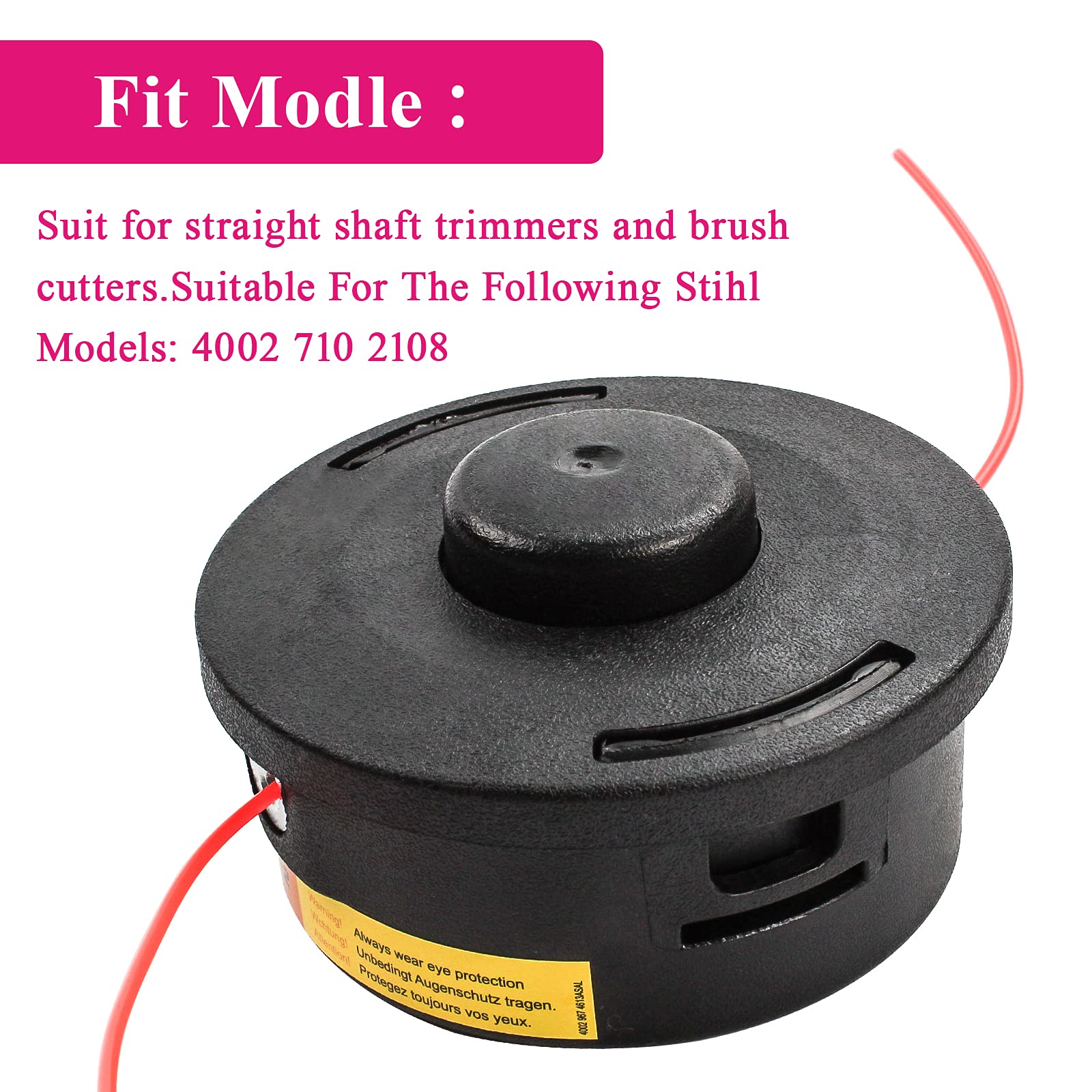 Trimmer Testa per Stihl Autocut 25-2, Trimming And Sewing Fits Stihl FS, KM Series Brushcutter String Trimmer, Sostituzione Testa di Taglio FS120 FS44 FS55 FS70 FS80 FS90 FS100