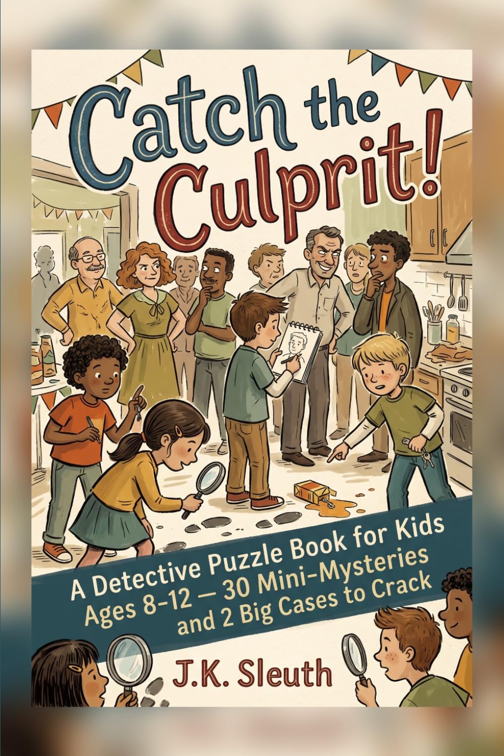 Catch the Culprit!: A Detective Puzzle Book for Kids Ages 8-12 — 30 Mini-Mysteries and 2 Big Cases to Crack