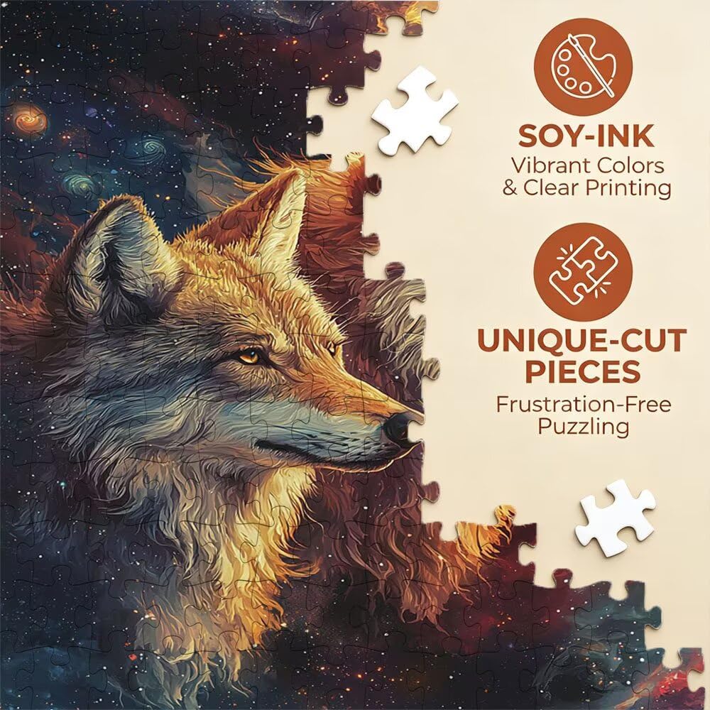 Wolf TräUme Puzzle 6000 Teile, Klassische Puzzles, Geschicklichkeitsspiel Puzzle für Erwachsene, Puzzlespiele für Die Ganze Familie, Mit Schöner Verpackung, Dekoration Puzzles DX0YL3-552