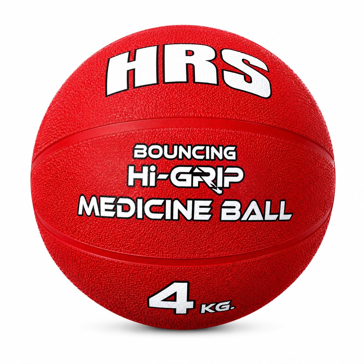 HRS Heavy-Duty Bouncing Rubber Medicine Ball (4 KG) - Non-Slip Dual Grip | Weighted Slam & Bounce Exercise Ball for Cross Training, Strength & Physiotherapy- Color May Be Vary.-image-13
