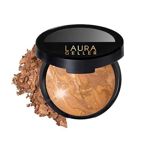 Vista 10 de LAURA GELLER NEW YORK Baked Balance-N-Glow Base Iluminadora - Mediano - Cobertura Modulable de Transparente a Ligera - Acabado Satinado