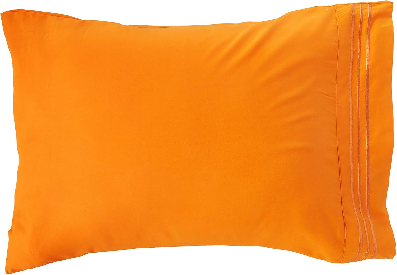 CELINE LINEN Premium 1800 Hotel Quality Wrinkle-Resistant 4-Piece Microfiber Sheet Set - Luxury Ultra Soft and Breathable Bedding 16 Inch Deep Pocket 4PC Sheet Set, Queen, Orange - Image 4