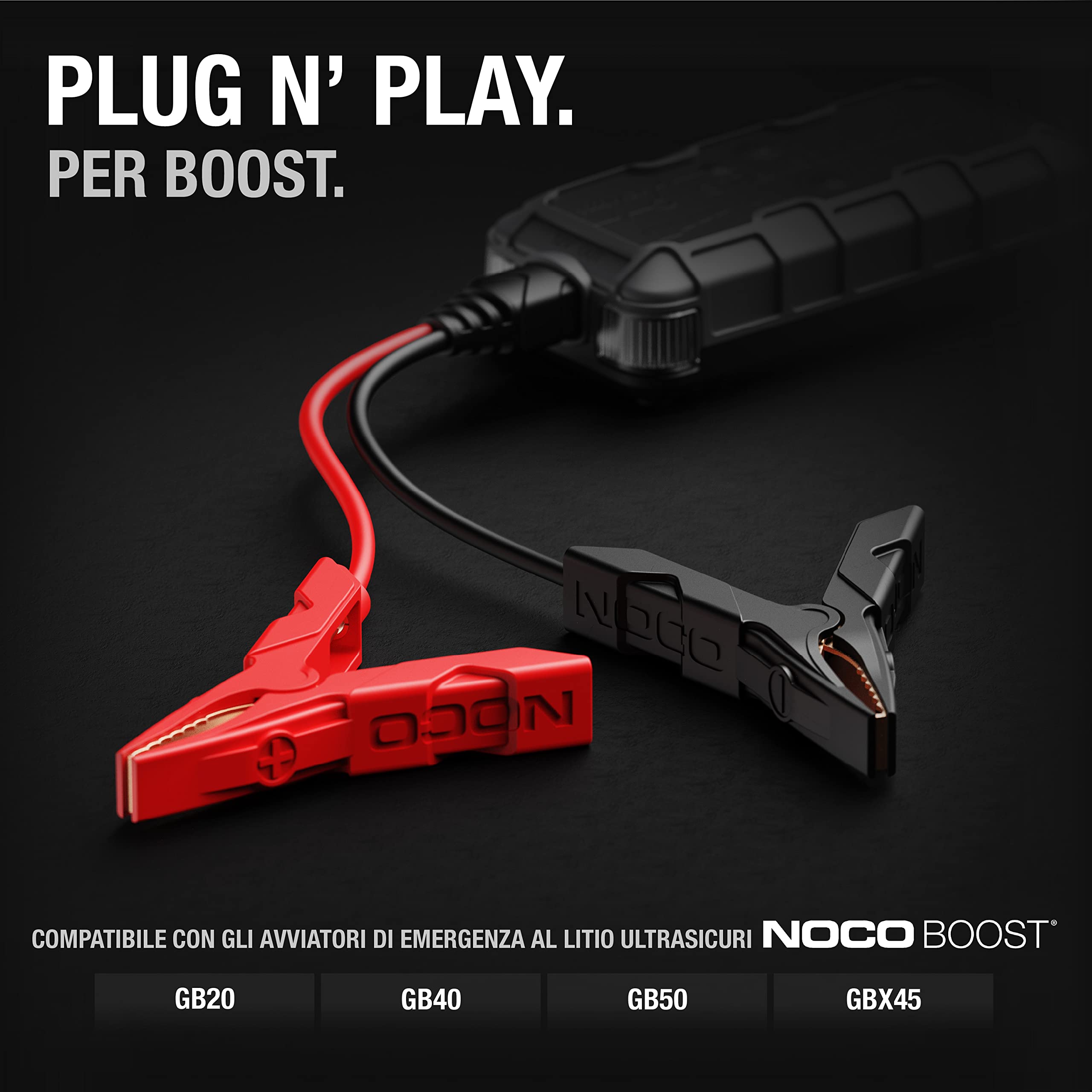 NOCO GBC003 Boost HD Precision Morsetti per Batteria per Dispositivi di Avviamento di Emergenza al Litio UltraSafe GB20, GB40, GB50 e GBX45