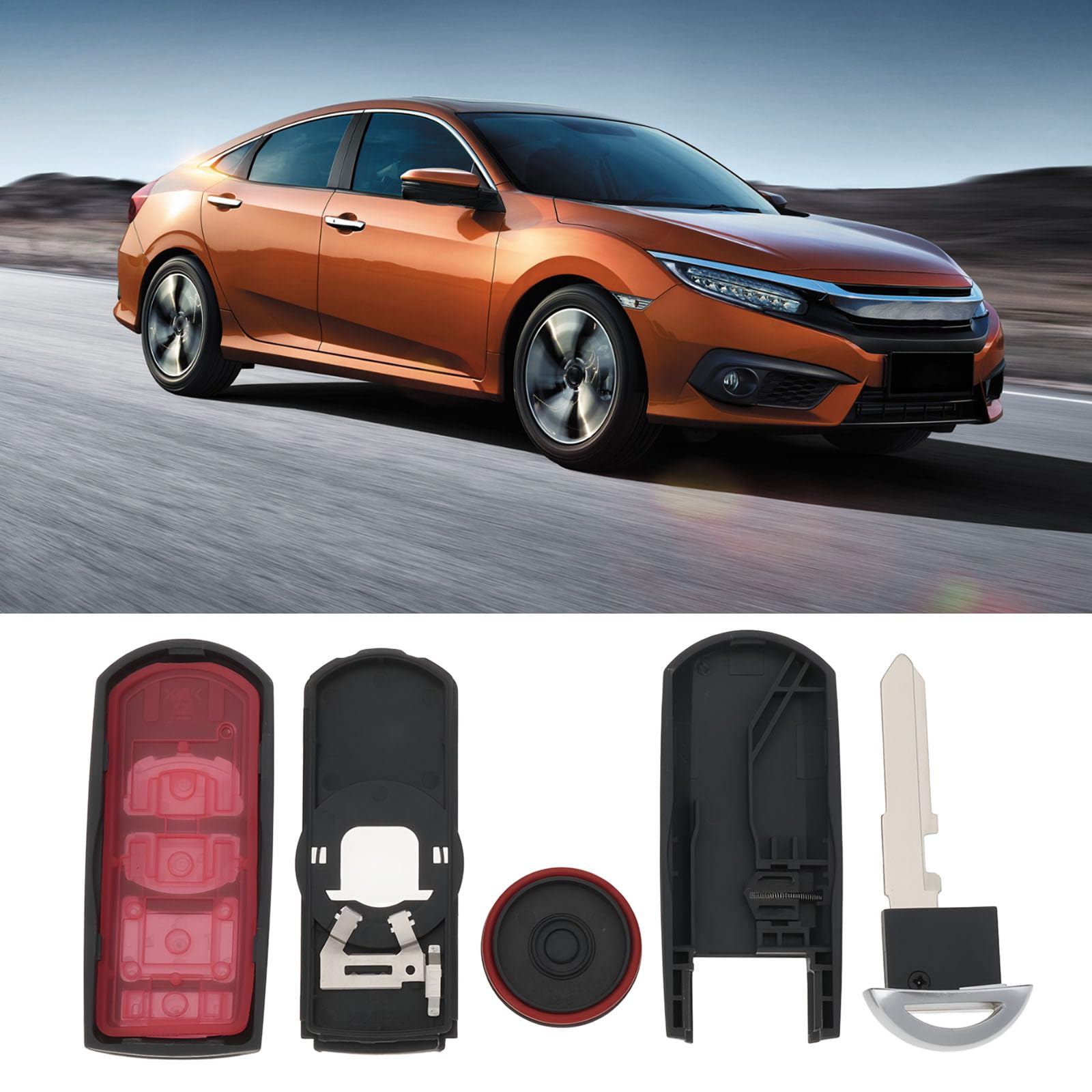 Image secondaire de Coque de Clé Télécommande 4 Boutons pour Mazda 6 Sport (2008-2015) - LT Easiyl