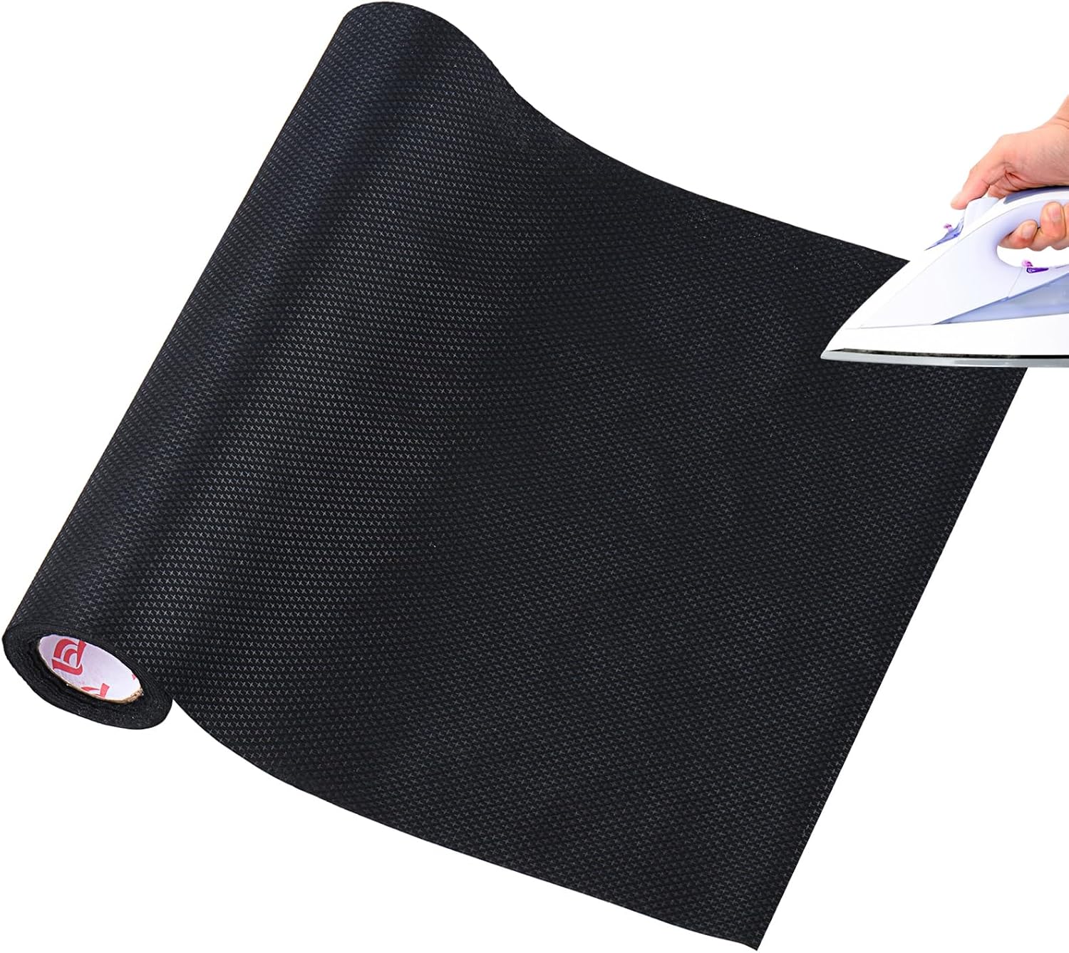 Simthread Fusible No Show Mesh Cut Away Stabilizer Black Color for Embroidery and Sewing - Weight 1.9 Ounces 12" x 10 Yards/Roll