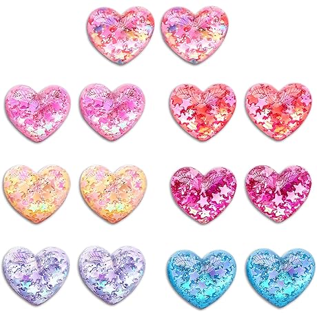 Glitter Jibbitz for Crocs - Dazzle Your Shoes with Shimmer and Shine