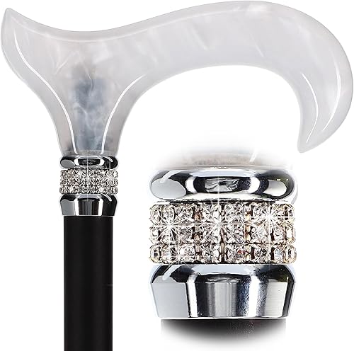 Bastones elegantes para caminar, diseño de collar de diamantes de imitación, bastones ajustables coloridos, el mejor regalo para hombres y mujeres, disponible en Yaxa Costa Rica