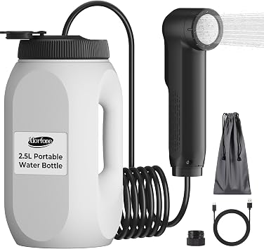 Portable Bidet for Travel Electric Handheld Sprayer 2.5L Large Tank