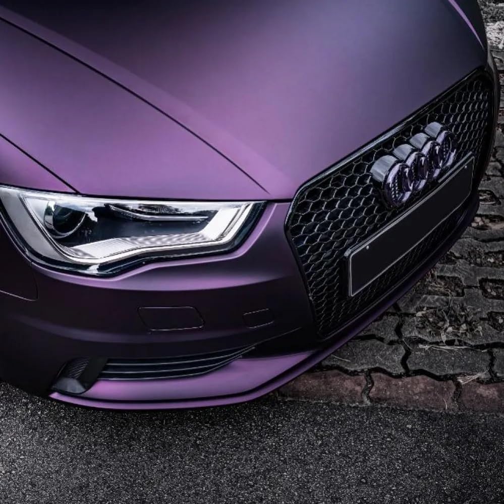 Image of HOME13 Vinyl Matellic Car Wrap Sticker Sheet Roll Air Release Bubble Free Wrap Sticker (24x96 Inches, Purple Metallic)