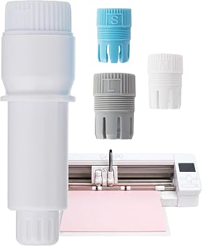 Silhouette Cameo Pen Holder 2 with 3 Threaded Adapters - 1 Pack | Multi-Size Collet System for Standard Pens & Markers - Precision Sketch & Cut Tool Compatible with Silhouette Cameo Machines