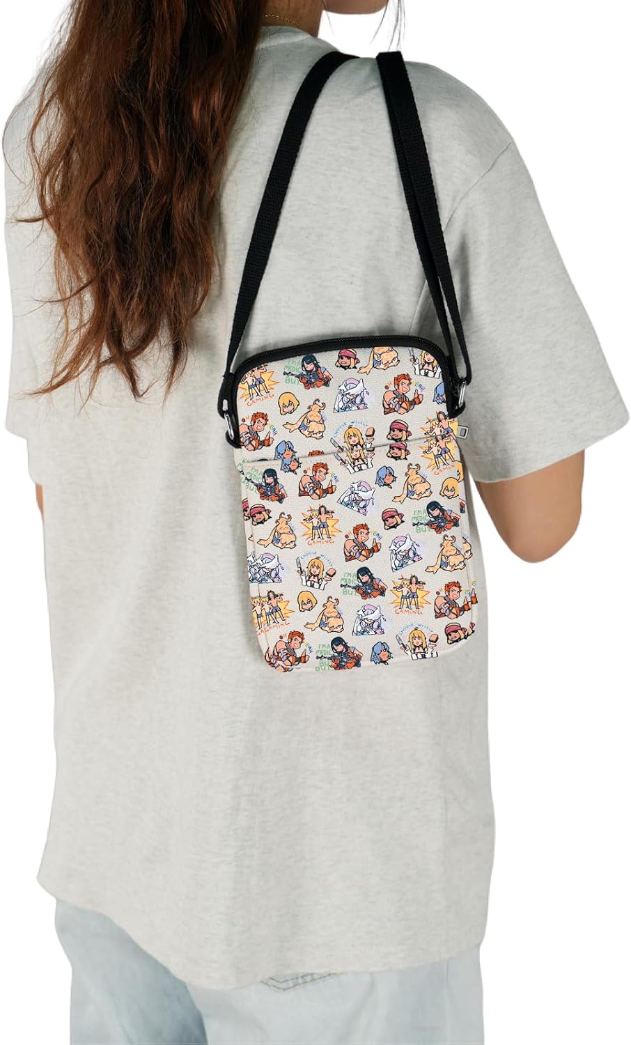JXGZSO Video Game Inspired Crossbody Bag Game Player Gift Anime Game Themed Crossbody Bag - Image 5