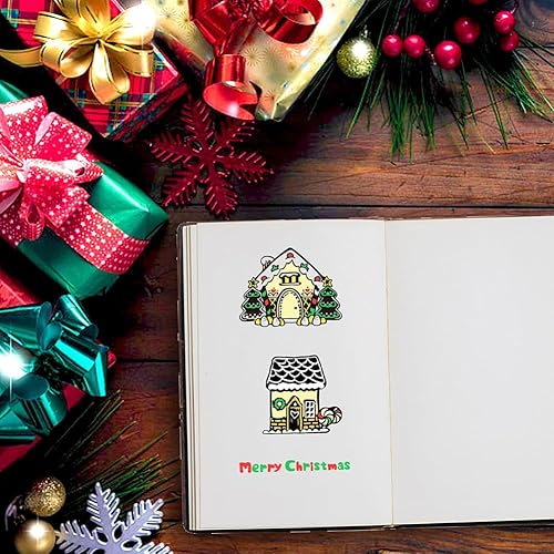 Miniatura 3 de CRASPIRE Sellos de goma transparente para hombre de jengibre de Navidad, dulces de Navidad, Navidad, sellos de silicona transparente, para hacer