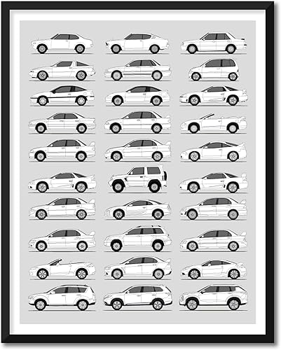 Miniatura 112 de Handmade Poster compatible with Chevy Print Wall Art Handmade Decor of the Best of Chevy Generations History Evolution 8x10" (Unframed) Satin Print