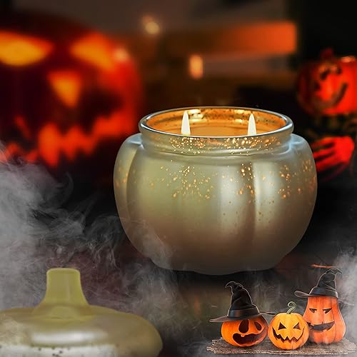 Miniatura 10 de Velas perfumadas para decoración del hogar, velas de aromaterapia, en forma de calabaza, tweed de calabaza de granja, regalo de velas de cera de
