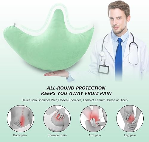 Miniatura 2 de Almohada de cirugía de hombro, almohada de puño giratorio para dolor de cuello y hombros, poscirugía para dormir, sentarse, cojín ergonómico con