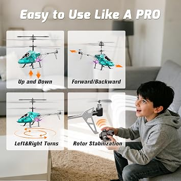 XIKOTEC Remote Control Helicopter, RC Helicopter Toy for Kids (Blue)
