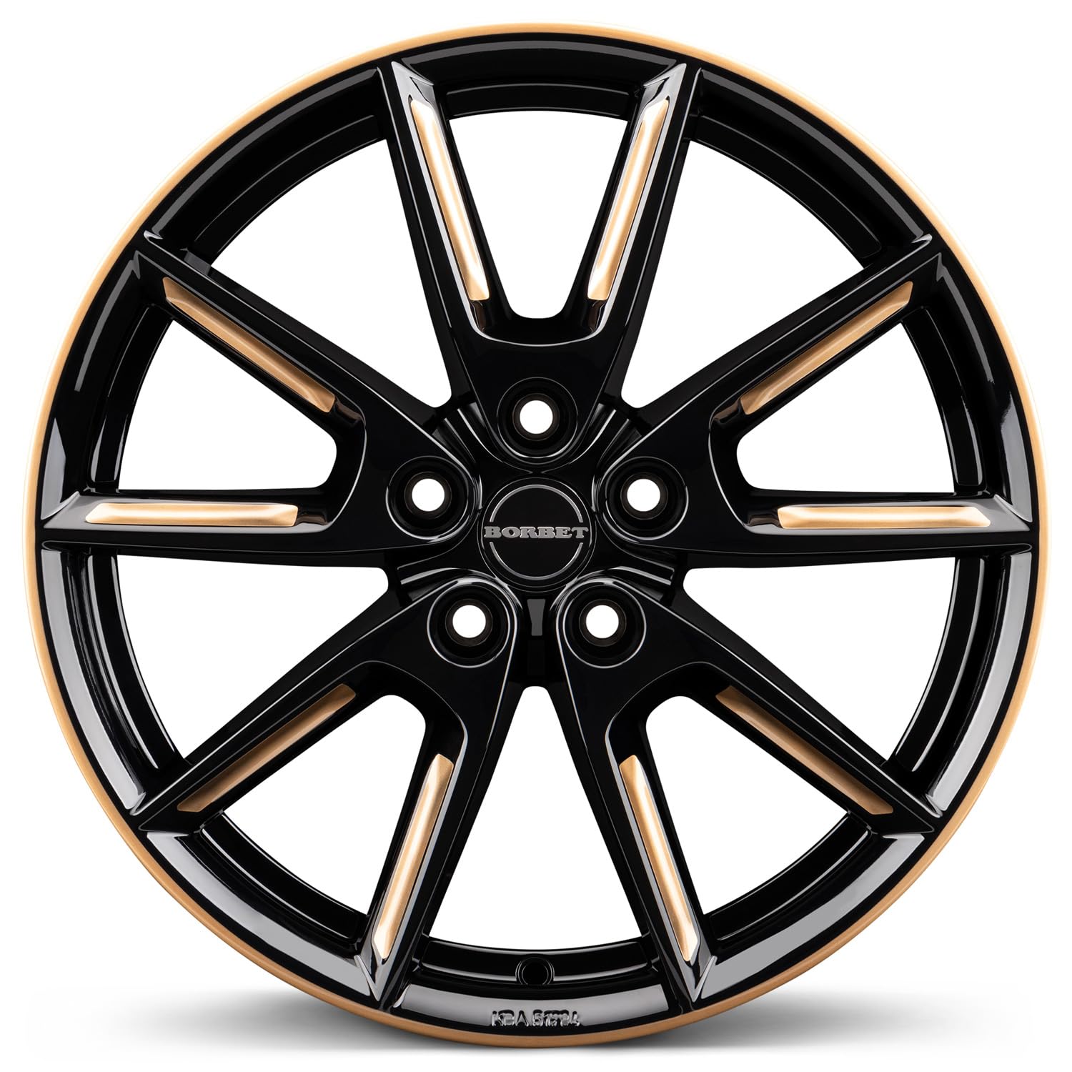 Amazon.com: 4x Borbet alloy rims LX18 8x18 ET48 5x112 black glossy