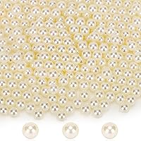 Vista 12 de Suream Cuentas para brochas de maquillaje, 1300 unidades, cuentas redondas negras, sin agujeros, de 0.315 in/0.31 pulgadas, perlas de relleno