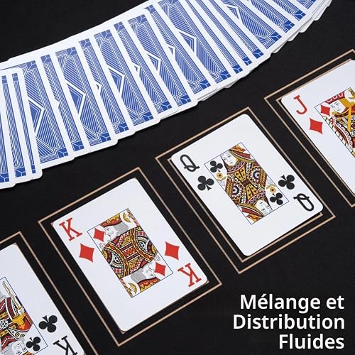 SLOWPLAY Cartes à Jouer 100% Plastique Gen 2, 2 Jeux (Rouge/Bleu) – vue 3