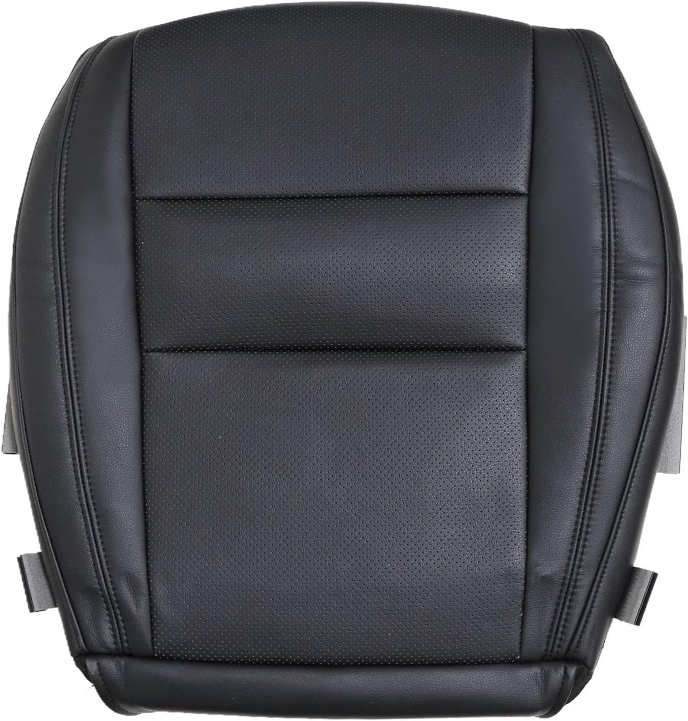 FZJDSD Black Driver Side Bottom Perforated Microfiber Leather Seat Cover Compatible with Dodge Durango 2011 2012 2013 2014 2015 2016 2017 2018