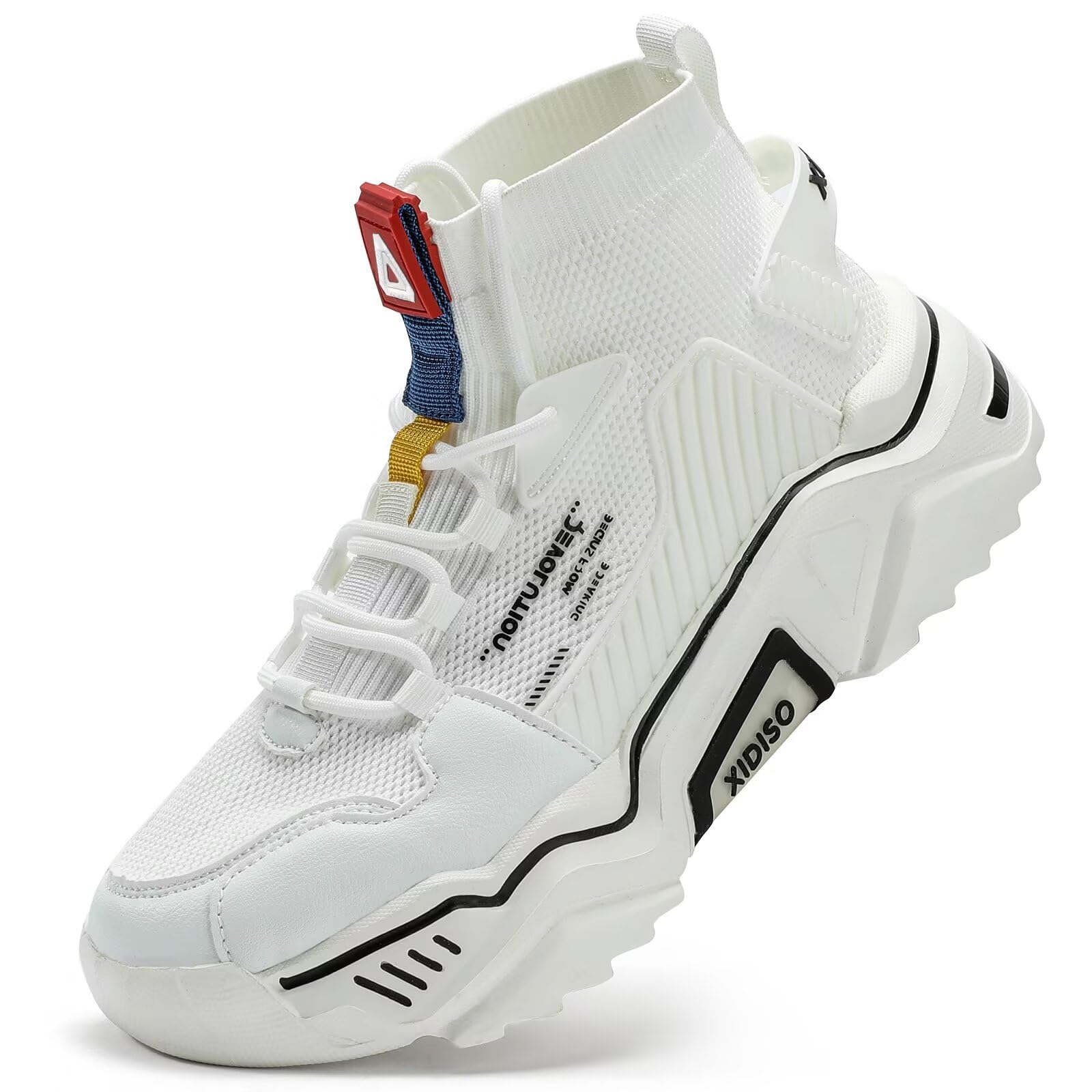 Fashion Shoes for Mens High Top Casual Walking Shoes Non Slip Breathable Mesh Lightweight…