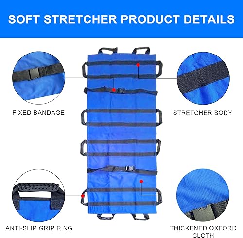 Miniatura 2 de Almohadilla de cama de posicionamiento con asas reforzadas, hoja de transferencia de pacientes hospitalarios, camilla suave para girar y