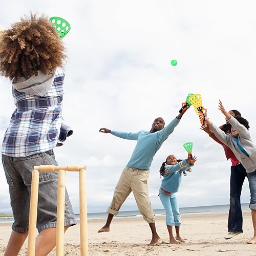 Miniatura 8 de Juego de pelota Pop and Catch  Juguetes para niños, actividades al aire libre e interior, juego de pelota Pop Pass con 4 cestas de lanzamiento de