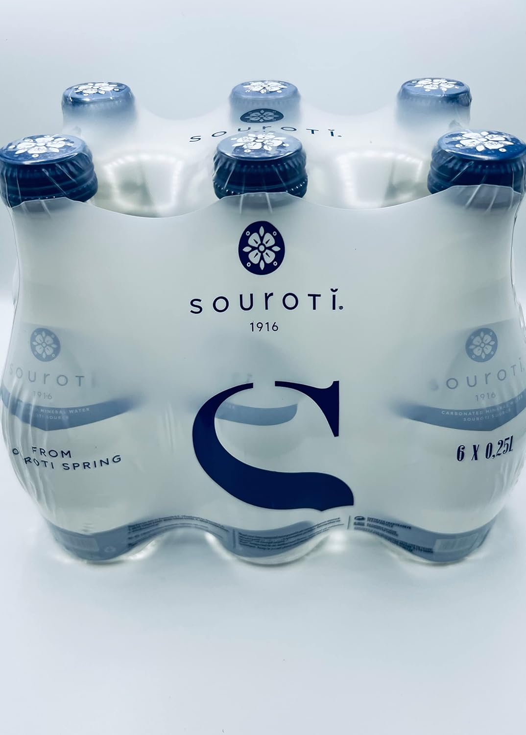 Souroti Sparkling Mineral Water (250 ml (Pack of 6))