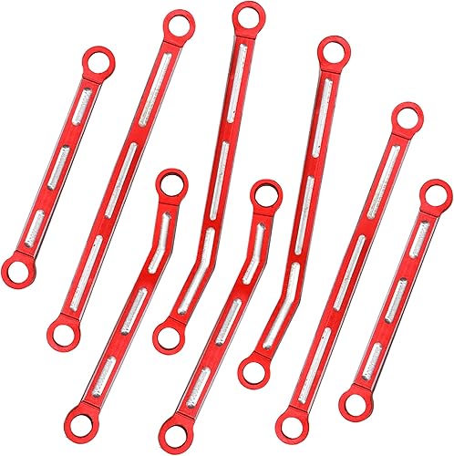 Miniatura 9 de ShareGoo - Juego de eslabones de aleación de aluminio de alta liquidación de chasis compatibles con Traxxas TRX4M 118 RC Crawler piezas de