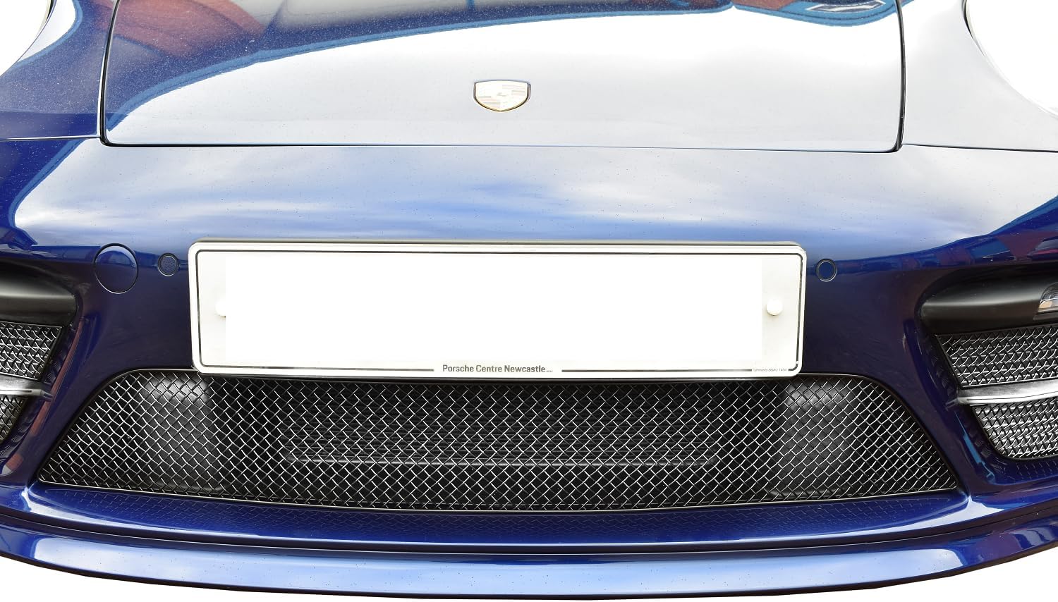 Zunsport Compatible With Porsche 992 Carrera (Sport Design Package) - Centre Grill - Silver Finish (2018 -)