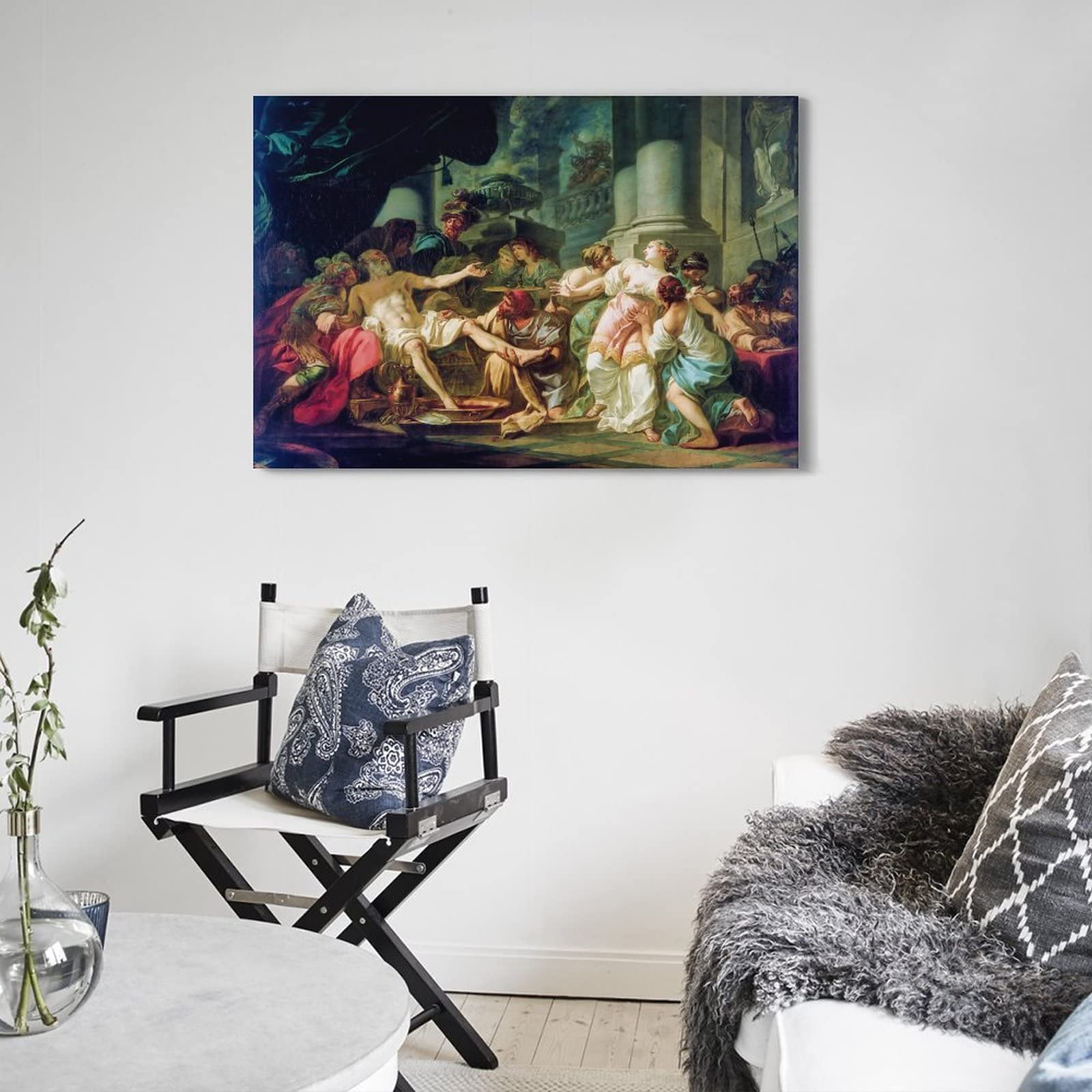Amazon.co.jp: Jacques-Louis David 印刷ポスター「セネカの死