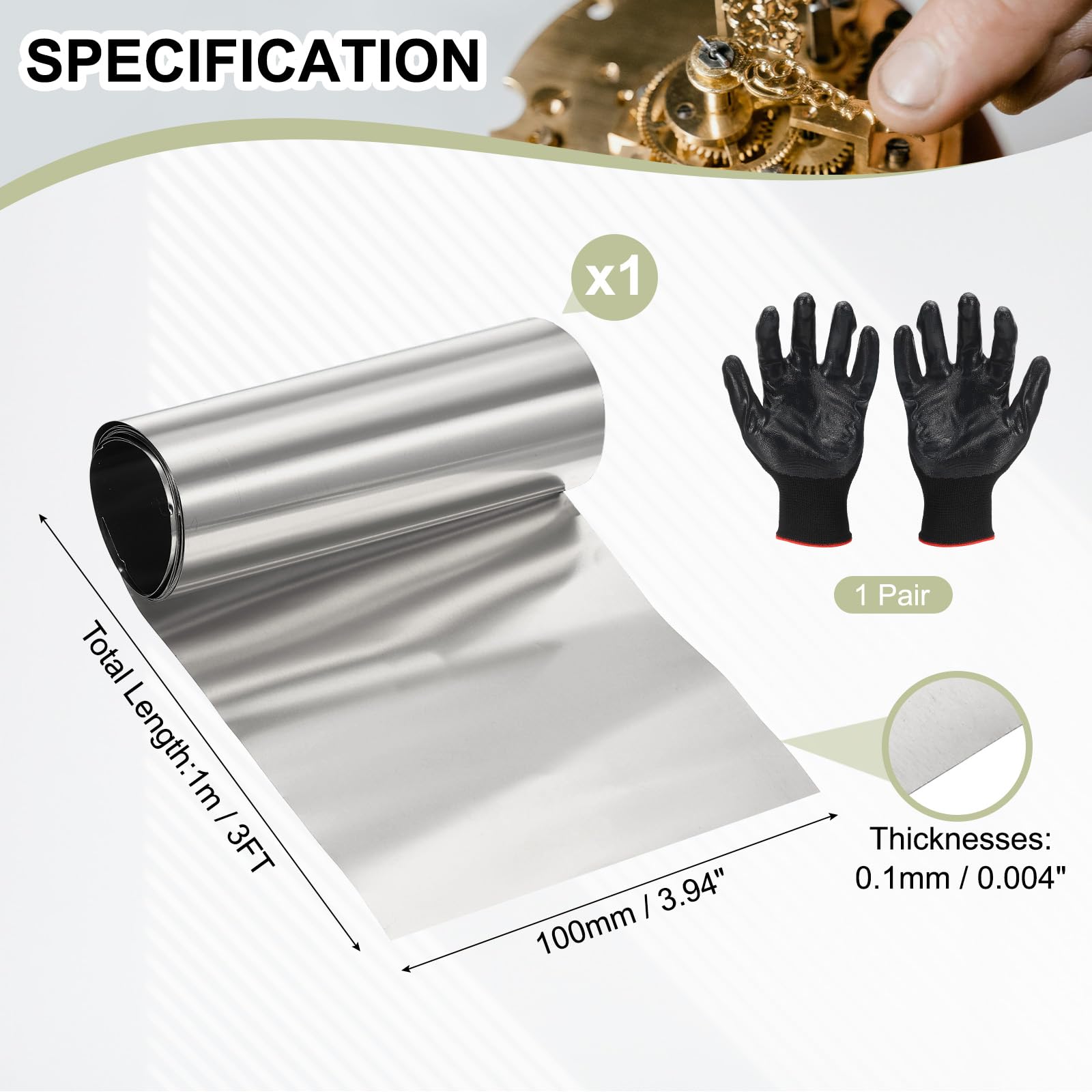 YELARXI Stainless Steel Roll Metal Stainless Flashing Foil - View #13