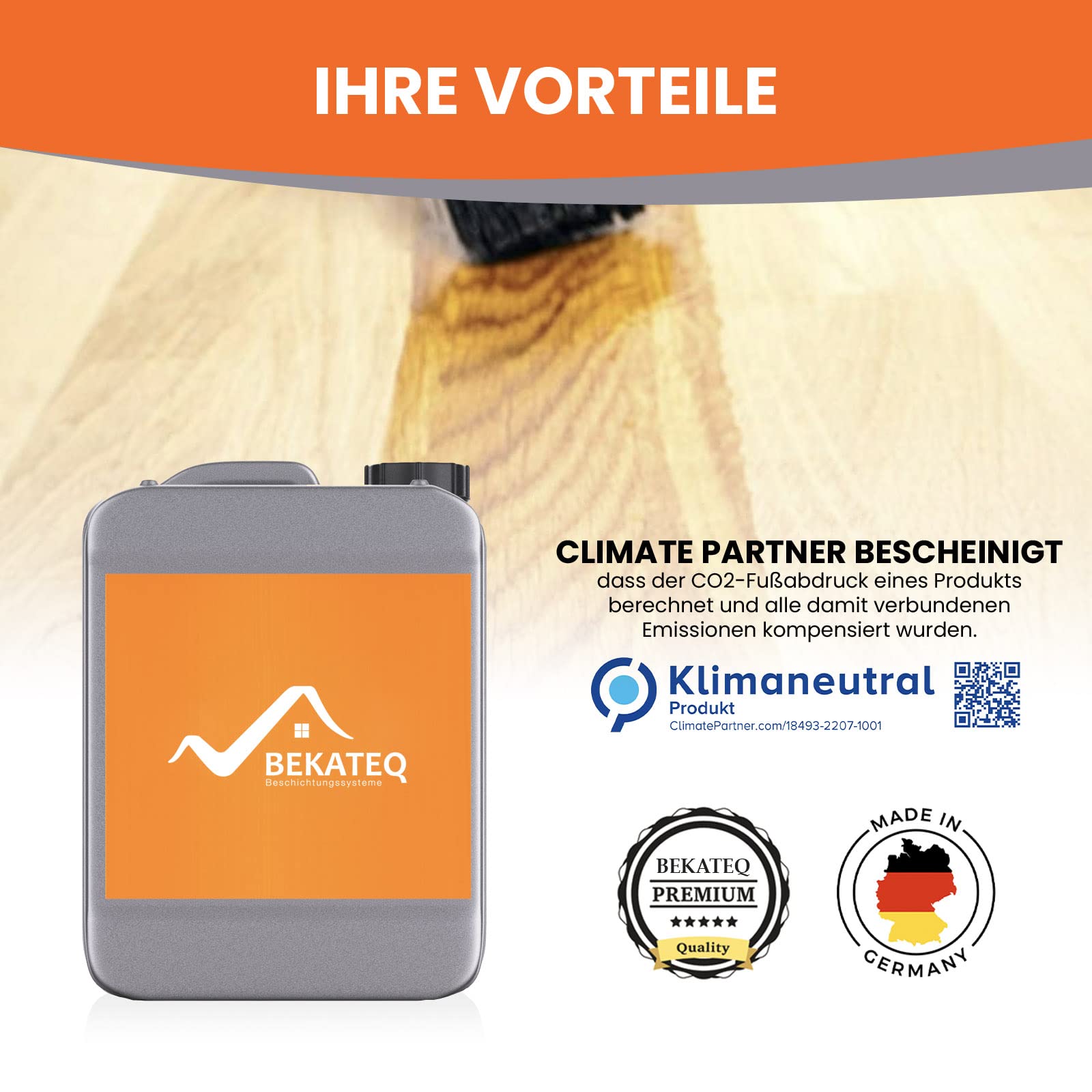Yachtöl Bootsöl 5l - Teaköl Holzöl Holzschutz - wirkt farbvertiefend, trocknet farblos durch, natürlich, lösemittelfrei, UV-fest, witterungsbeständiges Pflegeöl - BEKATEQ BE-277