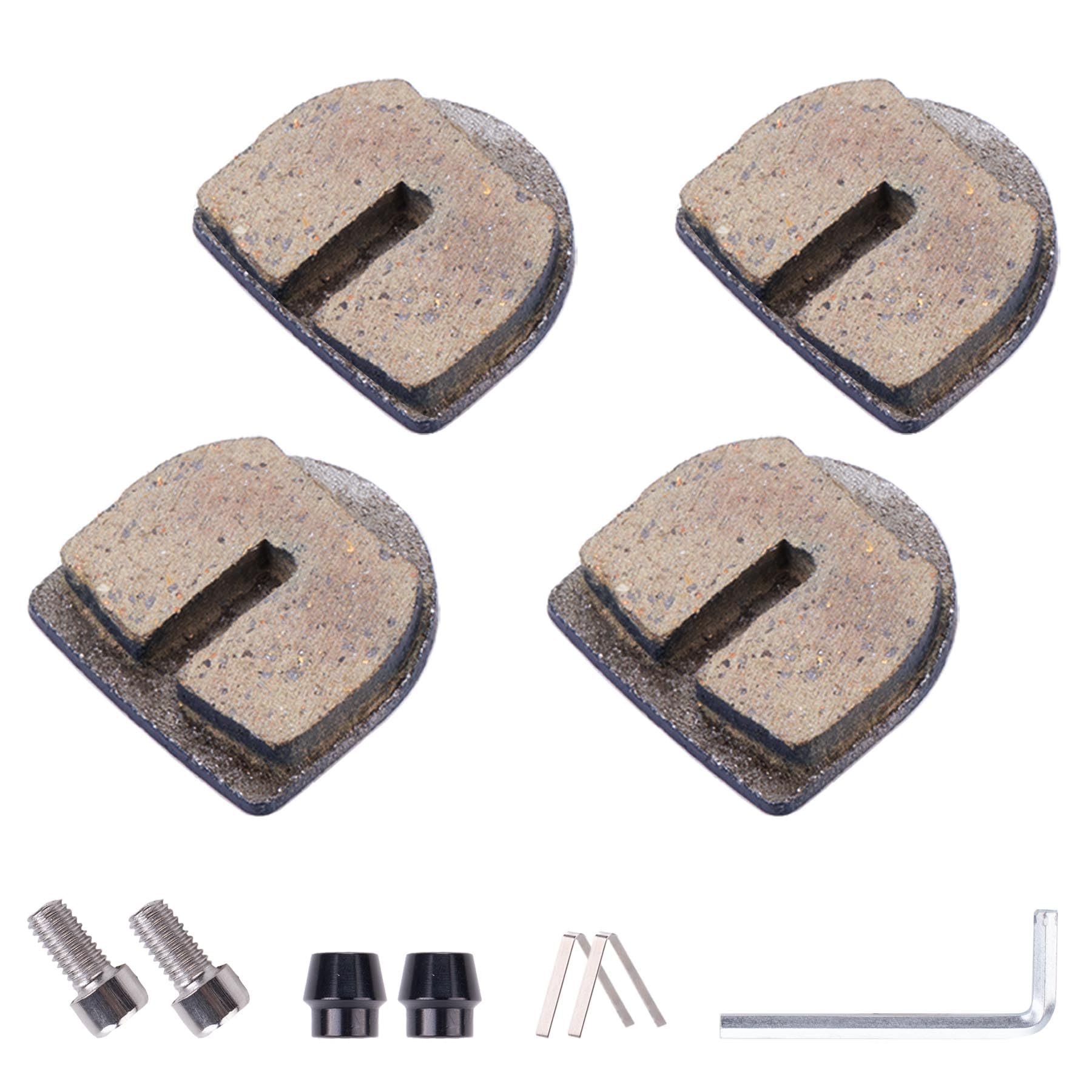 Rounded Brake Pads for Razor Dirt Quad 500 E500S MX500 MX650 SX500 McGrath Dirt Rocket RSF650 Electric sportbikes, Electric Dirt Bikes and quads.Suitable for Motovox MBxXSe Micro Scooters