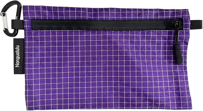 Ultralight Passport Holder for Travel, Water-Resistant Passport Wallet Cover, Card Organizer Bag, Travel Accessories for Men Women Outdoor Hiking Camping, Purple, L7.1" x 4.7"