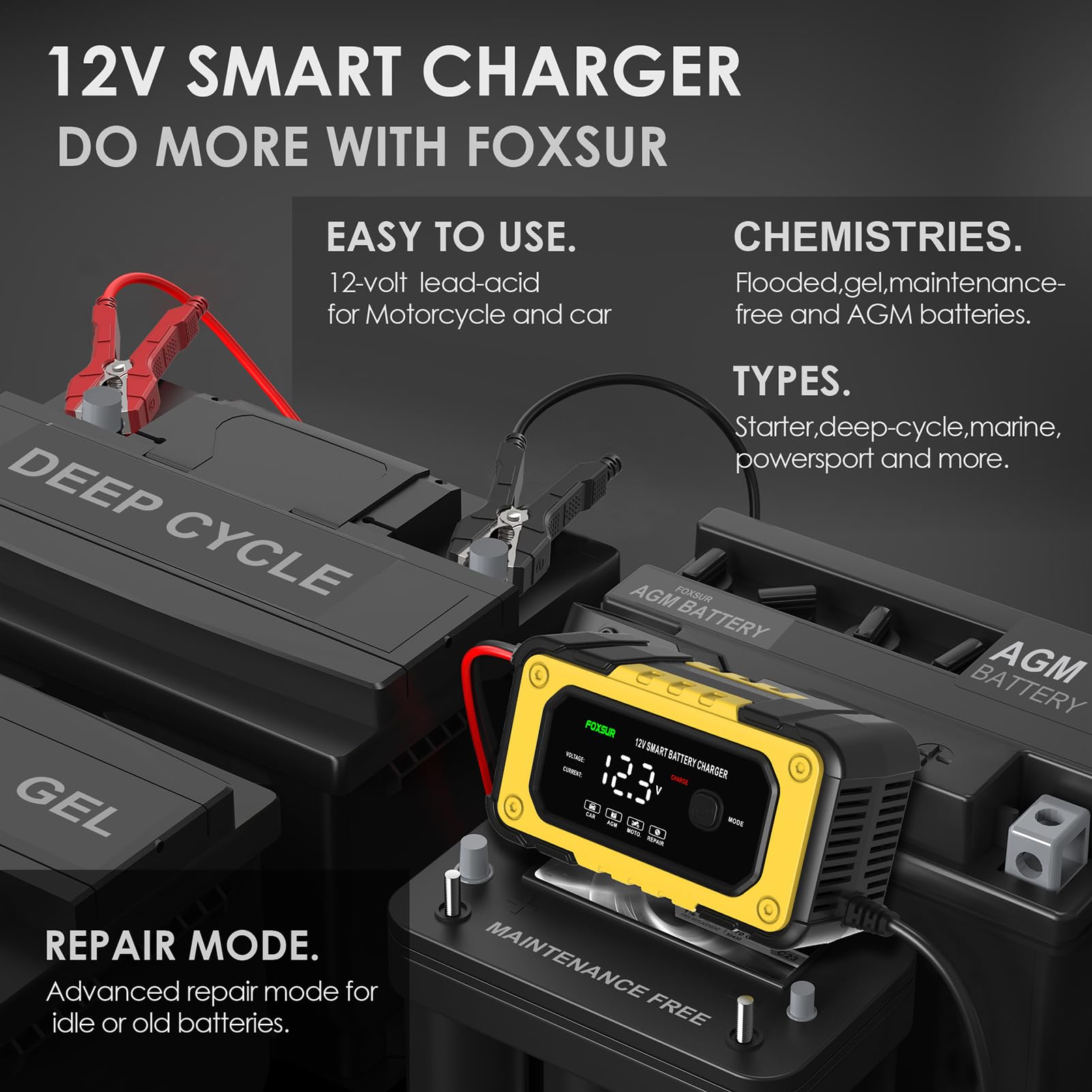 Avviatore di Emergenza Portatile - Jump Starter per Auto Camion Moto con Schermo LCD 12V | Booster Batteria Compatto per Garage Esterno Avviamento Veicolo Kit di Emergenza Avviatore Auto