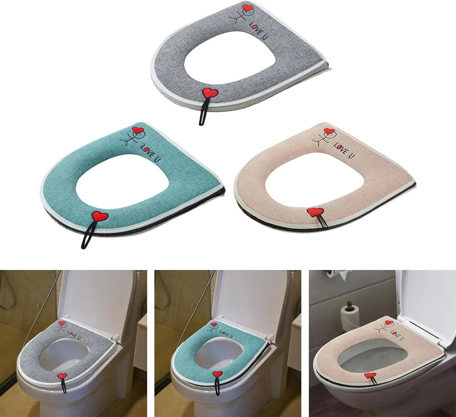 Toilet Seat Cushion Portable Soft Breatheable Universal Toilet Seat Mat Toilet Seat Cover Pads for Hotel Traveling Home Bathroom (Size : Green)