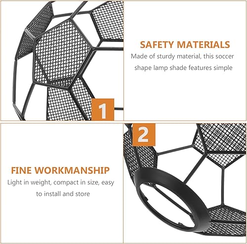 Miniatura 8 de Lámpara colgante con temática de fútbol, pantalla de repuesto para decoración del hogar, bar, cafetería y restaurante, fácil de instalar, estilo