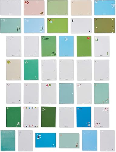 Miniatura 2 de American Greetings Mini tarjetas de Navidad para niños, loncheras de Papá Noel y amigos (40 unidades)