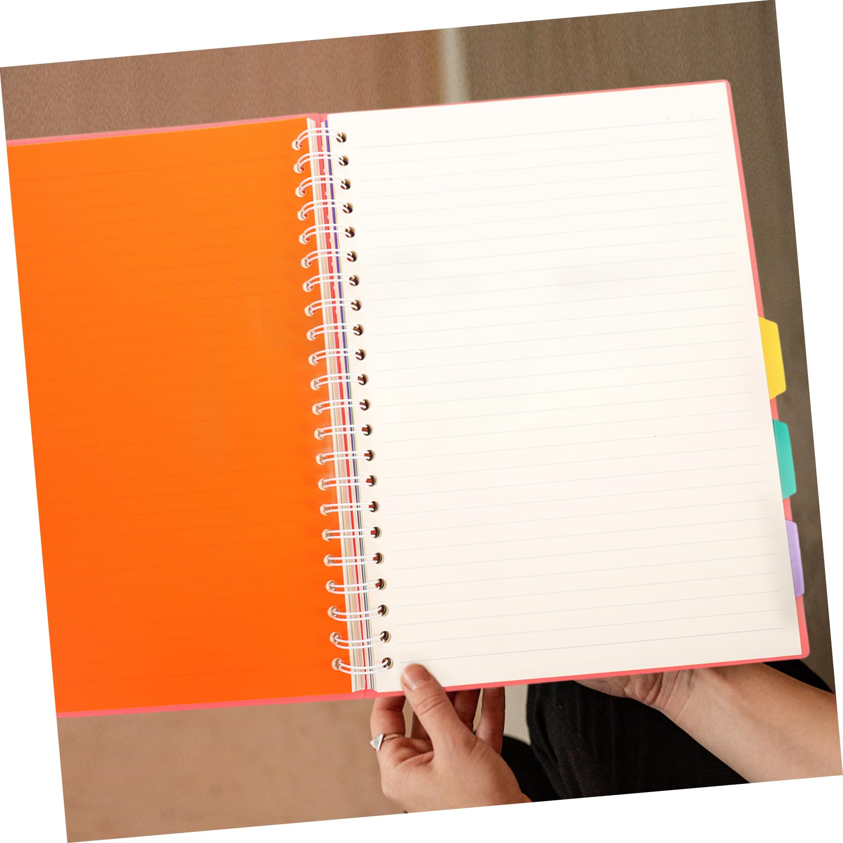 NUOBESTY Cuaderno de Espiral Libreta de Líneas para Escritura Bloc de Notas de Diario para Uso Escolar y Oficina Útiles Escolares Prácticos