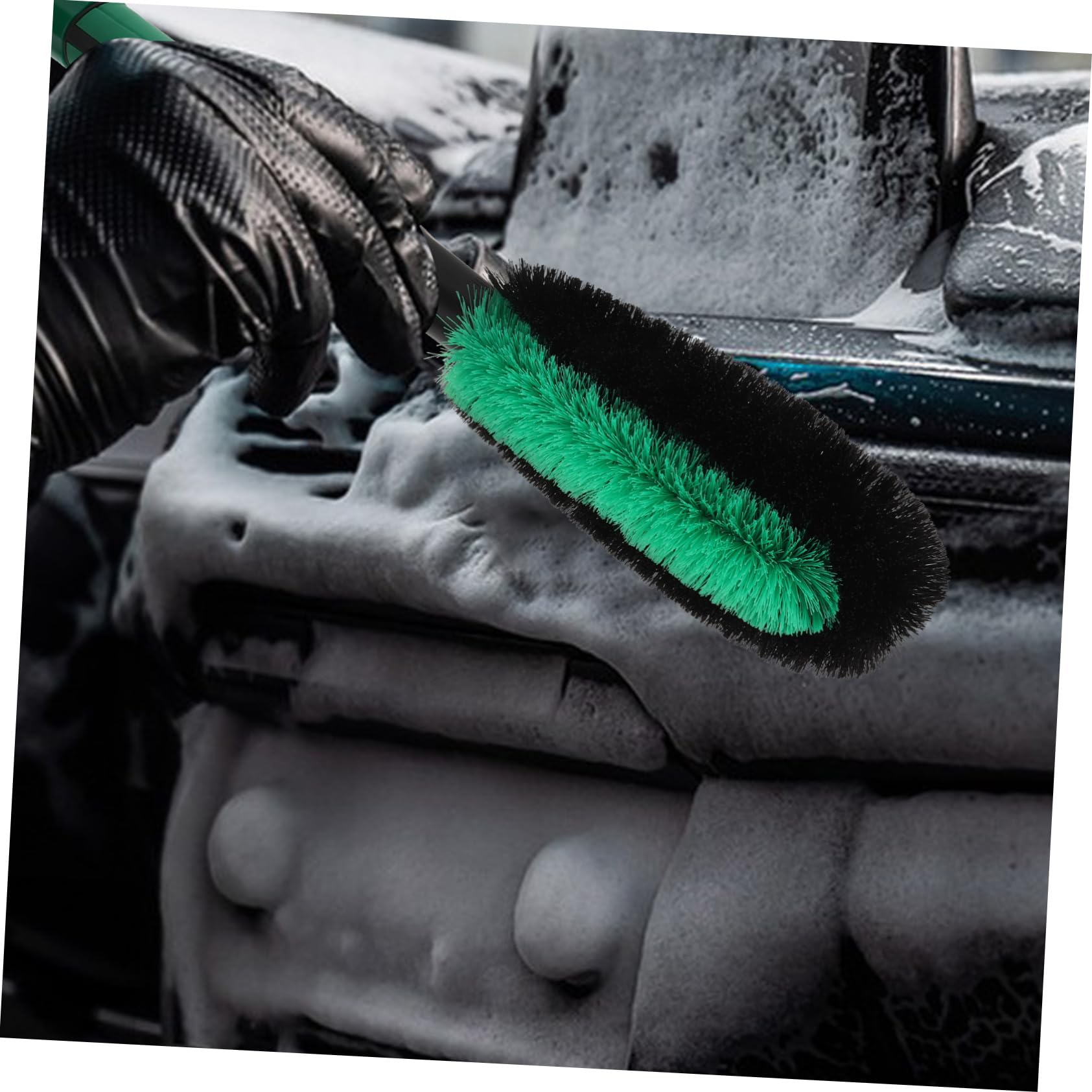 Spazzole per Pulizia Auto Strumenti Lavaggio Multi per Veicoli Spazzola con Testa Ampia per Pulizia e Delicata per e Accessori per Proprietari Auto e Furgoni