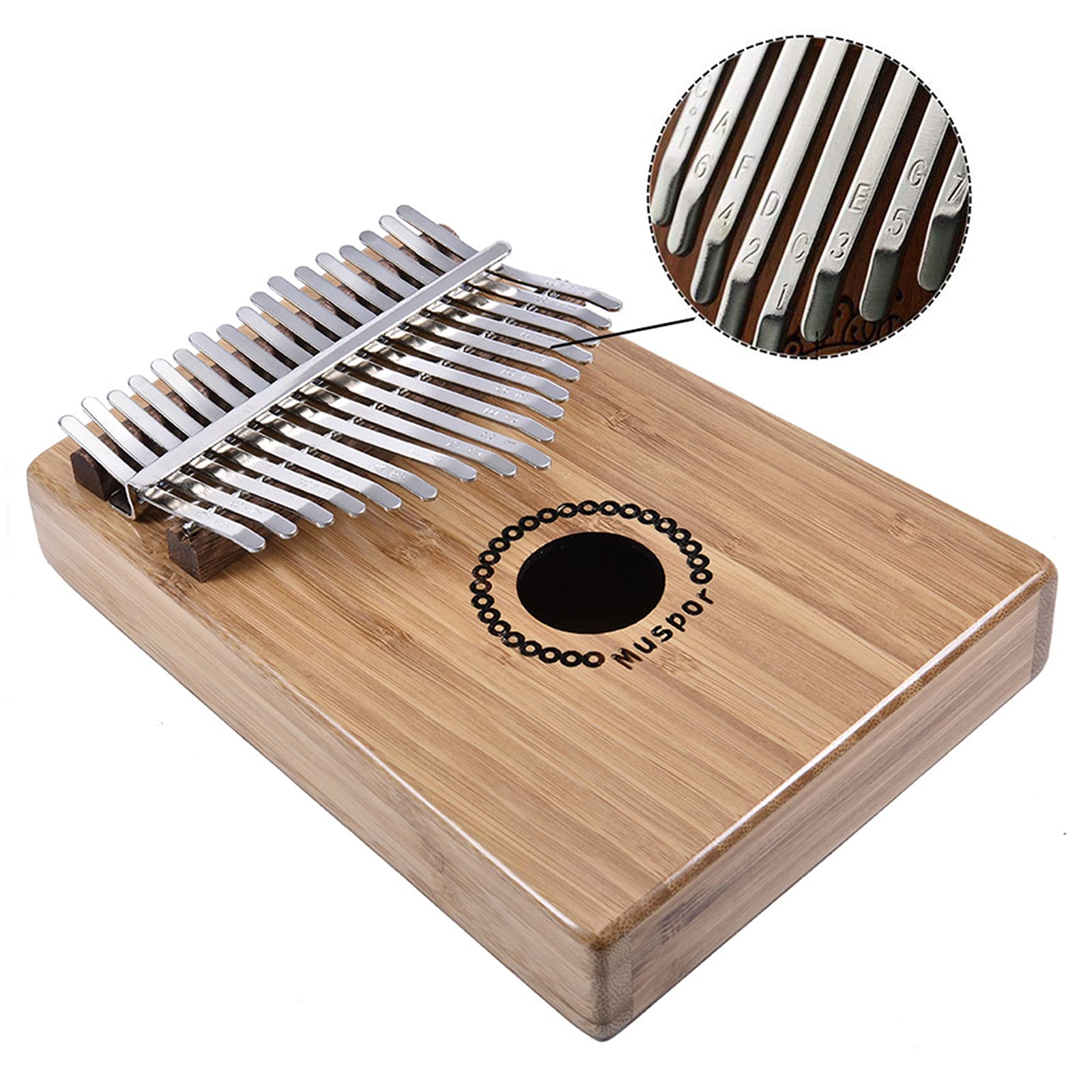 Kalimba Piano à Pouce 17 Touches ArtisanShow - Forme Fleurs De Cerisier Avec Instructions Et Marteau D'Accordage, Cadeau Musique Enfants Et Adultes