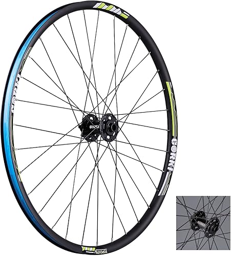 Corki Cycles TOPO - Ruedas para bicicleta de montaña, 26 pulgadas, 27.5 pulgadas, 29 x 1.5-2.6 pulgadas (Eje pasante, freno de disco doble, aleación