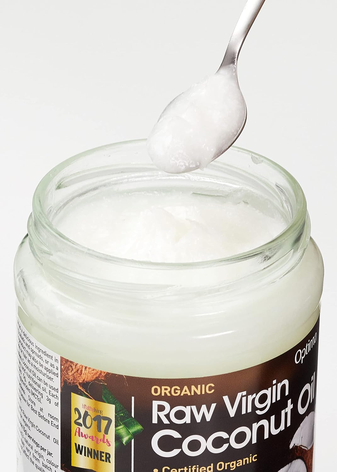 OPTIMA Organic Raw Virgin Coconut Oil, 500 ML
