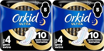 Orkid Ultra Ekstra Tekli Gece Ekstra 5li 2li paket