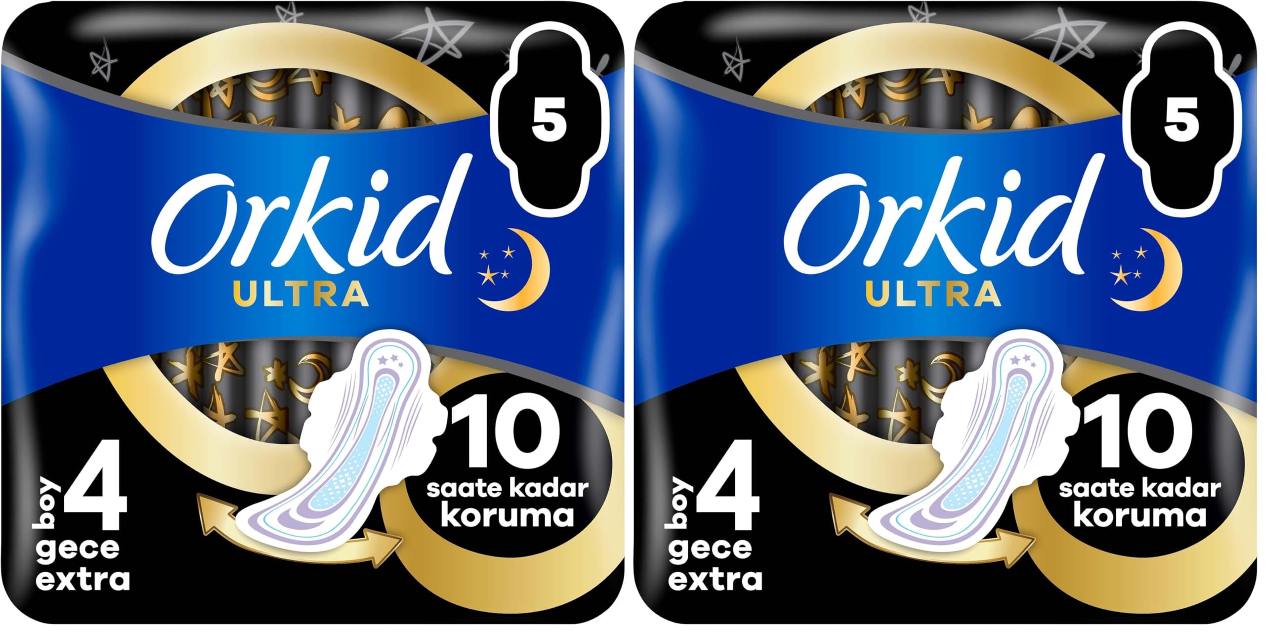 Orkid Ultra Ekstra Tekli Gece Ekstra 5'li 2li paket