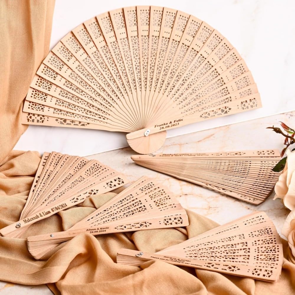 Personalisierte Handfächer, personalisierte Fächer für Hochzeitsgeschenke, personalisierte Fächer, Großpackung, Tanzen, individuelle Fächer, Babyparty-Fans, personalisierte Handfächer mit