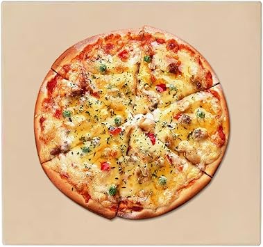 Grill Pizza Stone | Household Barbecue Tray,Non-Stick Pizza Stone for BBQ, Grilling, Oven, Cooking, Bread, Kitchen, Indoors, Outdoors, Camping, Restaurant