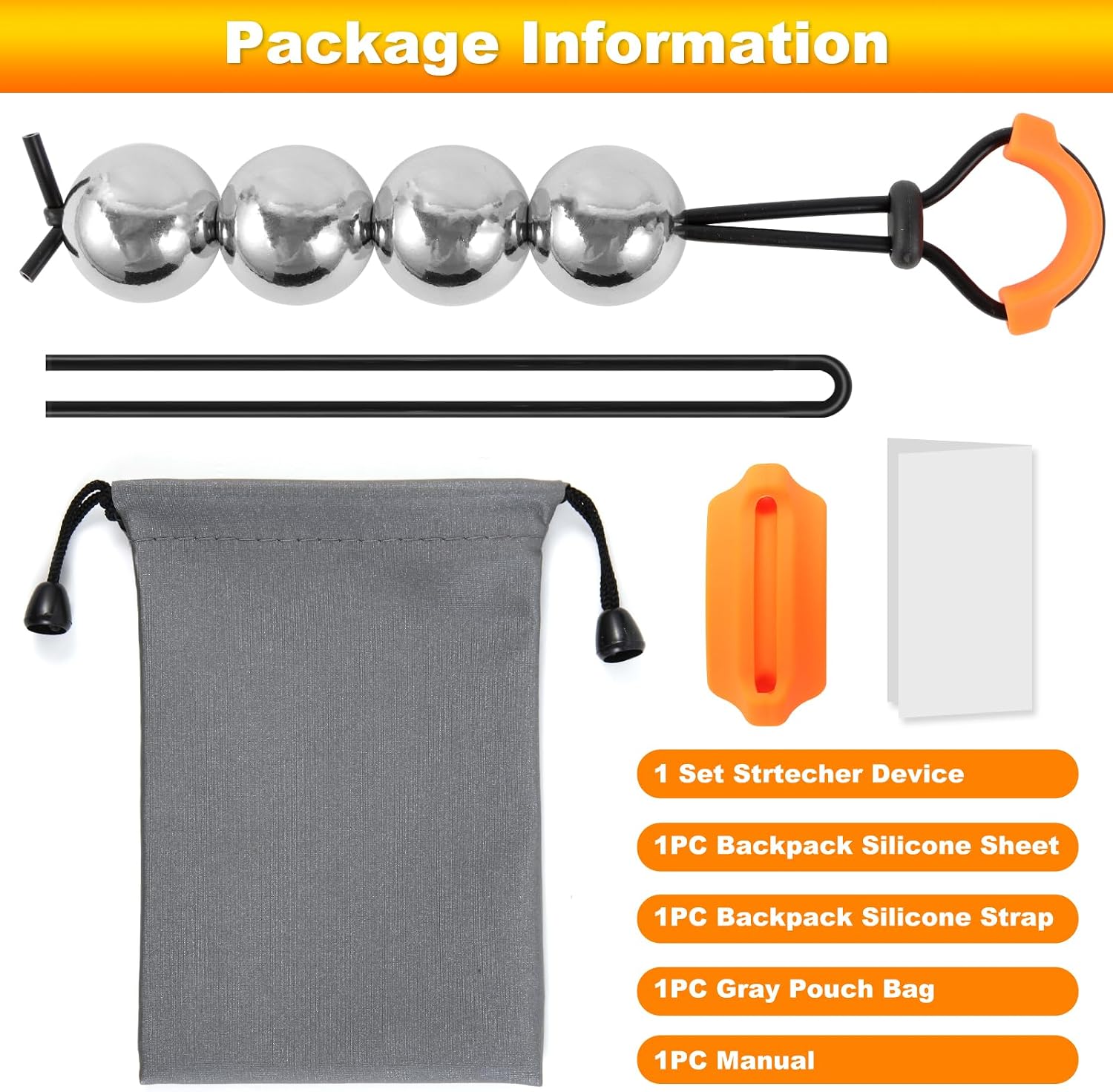 24.2oz Penis Extender Device Adjustable Metal Physical Penis Exercise Training Tool Penis Stretcher Device for Male