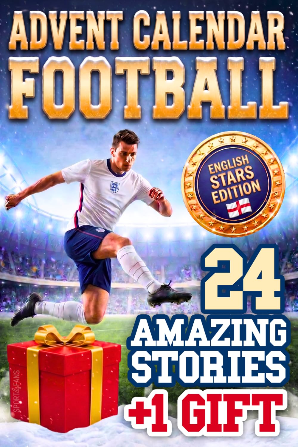 Advent Calendar Football: Guess the 24 English Soccer Stars. True Sport Stories and Curious Facts. Includes Digital Cards and Downloadable Poster. Christmas Gifts for Kids, Boys, Teens, Fans